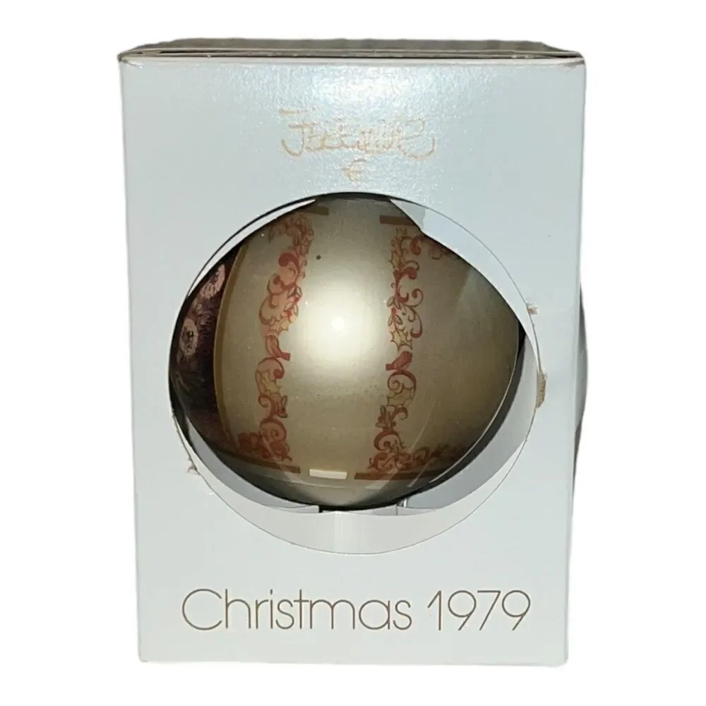 Schmid Juan Ferrandiz Christmas Lights Glass Ornament W Box 1979